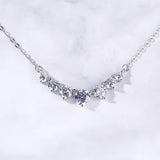 Dazzling 1ct, 0.5ct, 0.3ct,0.1ct High Quality Moissanite Diamonds Necklace For Women - Luxury Jewellery - The Jewellery Supermarket