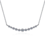 Sensational Total 1.1ct Round Brilliant Cut High Quality Moissanite Diamonds Necklace Sparkling Jewellery - The Jewellery Supermarket