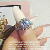 New Arrival Luxury Heart Design AAA+ Cubic Zirconia Diamonds Engagement Fashion Ring - The Jewellery Supermarket