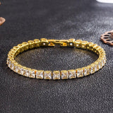 EXCELLENT Sparkling Single Row AAA+ Cubic Zirconia Simulated Diamonds Elegant Bracelets for Women - The Jewellery Supermarket
