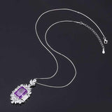 NEW ARRIVAL - Charming Lab Amethyst Gemstone Lab Diamond Silver 925 Wedding Jewelry Sets for Women - The Jewellery Supermarket