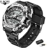 NEW - Military Sports Fashion 50M Waterproof Electronic Digital Big Watch - The Jewellery Supermarket