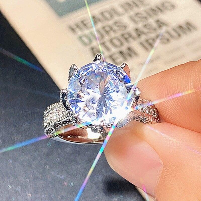 New Arrival Lovely Luxury Round Cut AAA+ Quality Cz Diamonds Halo Design Engagement Ring - The Jewellery Supermarket