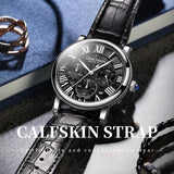 NEW ARRIVAL - Luxury Mens Watches Genuine Leather Strap Quartz Casual Watch - The Jewellery Supermarket