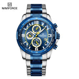 NEW MENS WATCHES - Luxury Watch Top Brand Quartz Chronograph Dial Stainless Steel Sports Watch - The Jewellery Supermarket