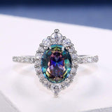 New Arrival Luxury Elegant Oval Cut Purple AAA+ Cubic Zirconia Diamonds Fashion Ring - The Jewellery Supermarket