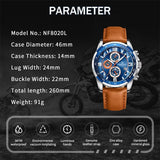 NEW ARRIVAL - Top Brand Trend Waterproof Leather Quartz Luxury Wristwatches - The Jewellery Supermarket