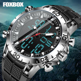 Top Brand Luxury Dual Display Quartz Military Waterproof Digital Electronic Watch