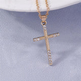 Luxury Crystal Religious Jesus Cross Necklaces - Crucifix for Women Men Fashion Party Jewellery - The Jewellery Supermarket