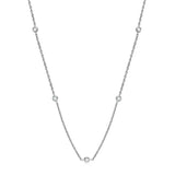 Charming Round 2.5mm D Color High Quality Moissanite Diamonds Choker Necklace - Fine Jewellery - The Jewellery Supermarket