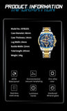NEW MENS WATCHES - Luxury Watch Top Brand Quartz Chronograph Dial Stainless Steel Sports Watch - The Jewellery Supermarket