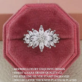 New Arrival Luxury Flower Design AAA+ Quality CZ Diamonds Engagement Ring - The Jewellery Supermarket