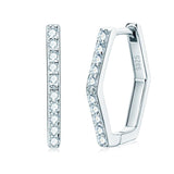 Exquisite ♥︎ High Quality Moissanite Diamonds ♥︎ Hoop Promise Earrings for Women - Fine Jewellery