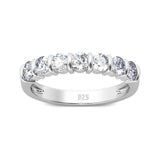 Outstanding 7 Stone High Quality Moissanite Diamonds Wedding Rings - Fine Jewellery For Women - The Jewellery Supermarket