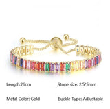 NEW Luxury Cute Multicolor Cubic Zirconia Crystals Charming Hand Made Tennis Bracelets For Women - The Jewellery Supermarket