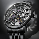 New Famous Brand Mechanical Watch - Men 30M Waterproof Luminous Steel Automatic Skeleton Dial Watch - The Jewellery Supermarket