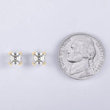 Brilliant Asscher Cut 1.0 ct D Color ♥︎ High Quality Moissanite Diamonds ♥︎ Four Claws Gemstone Stud Earrings - The Jewellery Supermarket