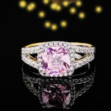 QUALITY RINGS New Designer Cushion Cut AAA+ Cubic Zirconia Diamonds Fashion Ring - The Jewellery Supermarket
