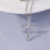 Luxury Crystal Religious Jesus Cross Necklaces - Crucifix for Women Men Fashion Party Jewellery - The Jewellery Supermarket