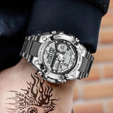 Men Military Watch Digital 50m Waterproof Wristwatch LED Quartz Clock Sport Watch - The Jewellery Supermarket