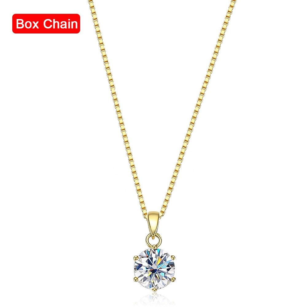 Top Quality Serenity Day 1 Carat Real High Quality Moissanite Diamonds Pendant Necklace - Wedding Jewellery - The Jewellery Supermarket