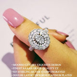 NEW Design! Designer Oval Cut AAA+ Quality CZ Diamonds Luxury Fashion Ring - The Jewellery Supermarket