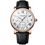 NEW ARRIVAL - Luxury Mens Watches Genuine Leather Strap Quartz Casual Watch - The Jewellery Supermarket