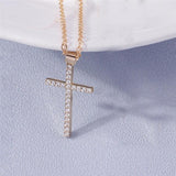 Luxury Crystal Religious Jesus Cross Necklaces - Crucifix for Women Men Fashion Party Jewellery - The Jewellery Supermarket