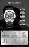 Men Military Watch Digital 50m Waterproof Wristwatch LED Quartz Clock Sport Watch - The Jewellery Supermarket