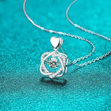 Beating Heart Design Round Cut 0.5ct High Quality Moissanite Diamonds Sparkling Necklace - Fine Jewellery - The Jewellery Supermarket