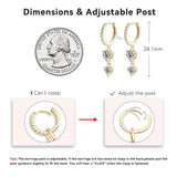 Fabulous D Color ♥︎ High Quality Moissanite Diamonds ♥︎ Hoop Earrings for Women - Fine Jewellery - The Jewellery Supermarket