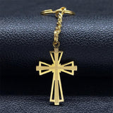 Marvellous Gold Color Chain Christian Cross Stainless Steel Necklace - Religious Jewellery - The Jewellery Supermarket