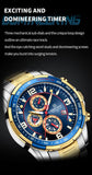NEW MENS WATCHES - Luxury Watch Top Brand Quartz Chronograph Dial Stainless Steel Sports Watch - The Jewellery Supermarket