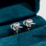 Wonderful 1 Carat D Color ♥︎ High Quality Moissanite Diamonds ♥︎ Windmill Flower Stud Earrings - Fine Jewellery - The Jewellery Supermarket