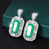 NEW ARRIVAL - Vintage Lab Emerald Gemstone Luxury Party Fine Jewelry Sets - The Jewellery Supermarket