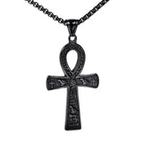 NEW Ancient Egyptian Ankh Cross Stainless 316L Steel Amulet Necklace For Men Women - The Jewellery Supermarket