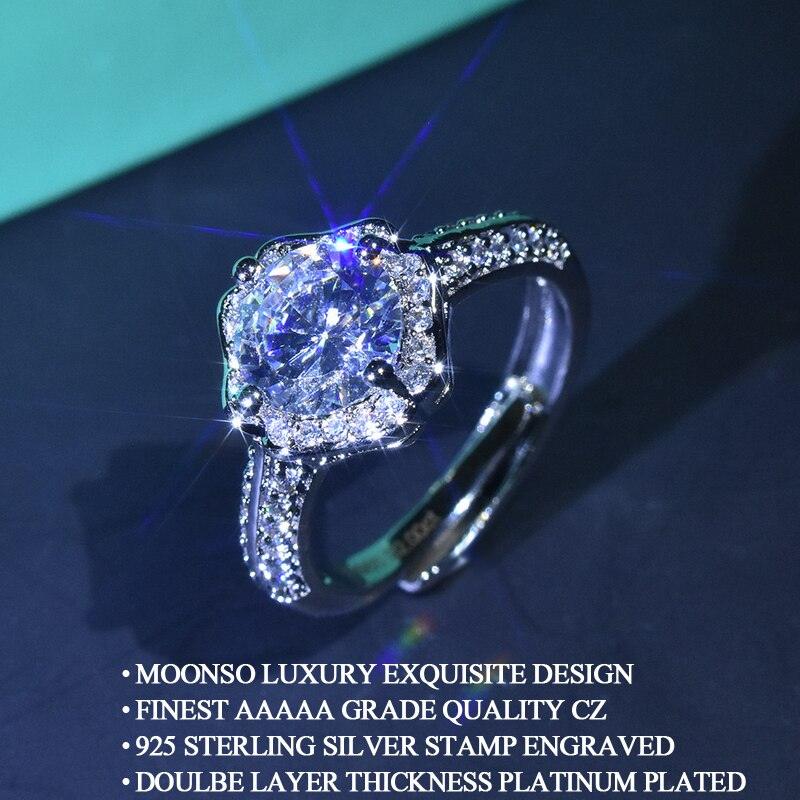 Charming New Luxury Plum Round Cut Resizable AAA+ Cz Diamonds Fashion Ring - The Jewellery Supermarket