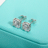 Astonishing 2ct D Color ♥︎ High Quality Moissanite Diamonds ♥︎ Stud Earrings For Women - Fine Jewellery - The Jewellery Supermarket