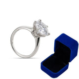 Fabulous 5.0ct High Quality Moissanite Diamonds 14K White Gold Plated Lab Diamond Ring - Fine Jewellery - The Jewellery Supermarket