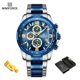 NEW MENS WATCHES - Luxury Watch Top Brand Quartz Chronograph Dial Stainless Steel Sports Watch - The Jewellery Supermarket