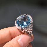 VINTAGE FASHION RINGS Gorgeous Round 2 Carat Cz Diamond Style Ring - The Jewellery Supermarket