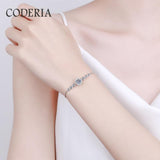 NEW ARRIVAL - 100% Real D Color D Color 1 Carat Sterling Silver Moissanite Bracelet Luxury Jewelry - The Jewellery Supermarket