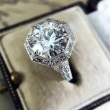 QUALITY RINGS New Arrival Luxury Halo AAA+ CZ Diamonds Fashion Ring for Women - The Jewellery Supermarket