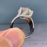 Best Selling Appealing Luxury Halo AAA+ Cubic Zirconia Diamonds Fashion Ring - The Jewellery Supermarket