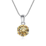 Admirable 1 CT Round cut VVS Real Top Quality Moissanite Diamonds Necklace For Women - Fine Jewellery - The Jewellery Supermarket