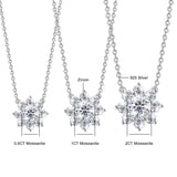 Terrific Flower Design 3ct High Quality Moissanite Diamonds Necklace Pendants - Luxury Jewellery - The Jewellery Supermarket