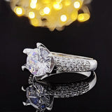 QUALITY RINGS Luxury Bijoux AAA+ Cubic Zirconia Diamonds Wedding Engagement Ring - The Jewellery Supermarket