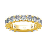 Terrific 4.5 Carat 4mm High Quality Moissanite Diamonds Rings - 585 14KGP Luxury Fine Jewellery - The Jewellery Supermarket