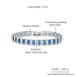 STUNNING Gold Color AAA+ Cubic Zirconia Simulated Diamonds Fashion Tennis Bracelets for Women - The Jewellery Supermarket