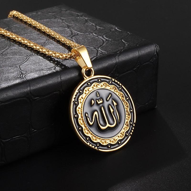 NEW ARRIVAL Muslim Round Pendant Necklace for Men and Women - Islamic Jewellery Gift - The Jewellery Supermarket